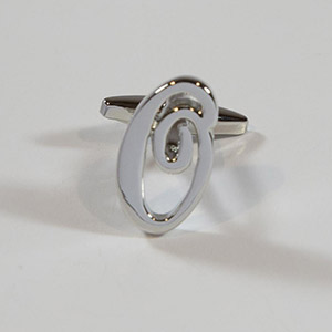 Gemelli Cufflink Letter O 100% Ottone